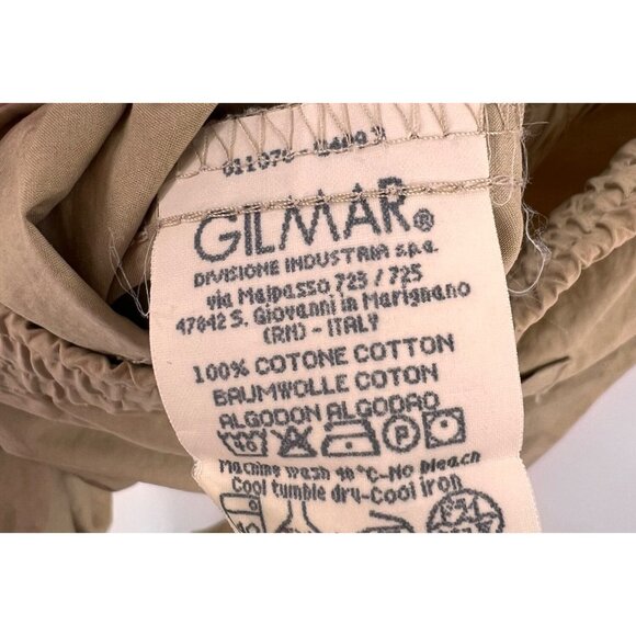 Vintage Iceberg Mens Parachute Pants Made in Italy 100% Cotton Size 50 Khaki - Picture 8 of 8